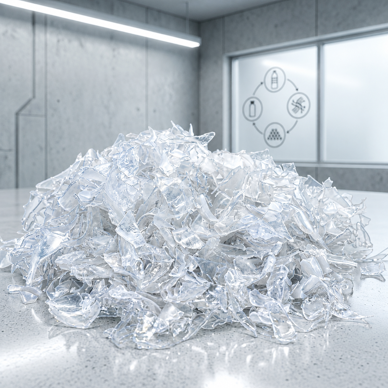 Clear PET Flakes